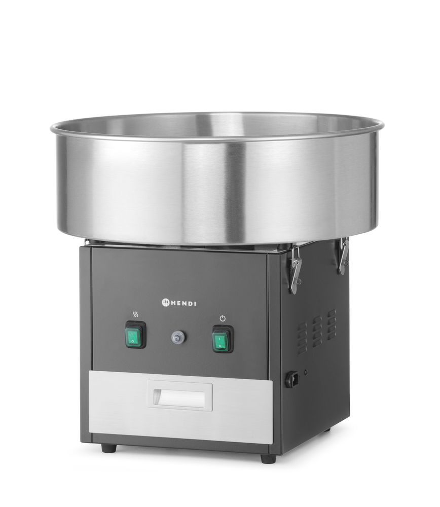 Hendi candyflossmaskine, sort, 230V/1130W, 520x520x(H)503mm