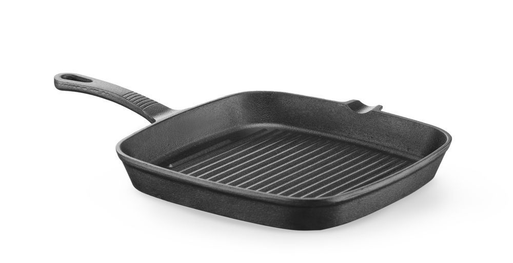 Patelnia grillowa żeliwna Hendi, 230x230x(H)25mm