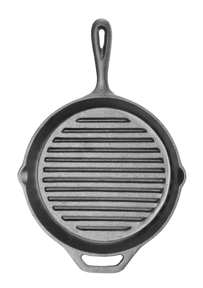 Cast iron grill pan, 398x265x(H)48mm