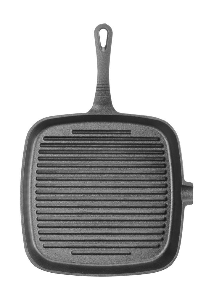 Patelnia grillowa żeliwna Hendi, 230x230x(H)25mm