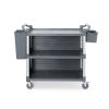 AmerBox serveringsvagn polypropen med 3 hyllplan, stor, inklusive sidopaneler, 1010x500x(H)960mm