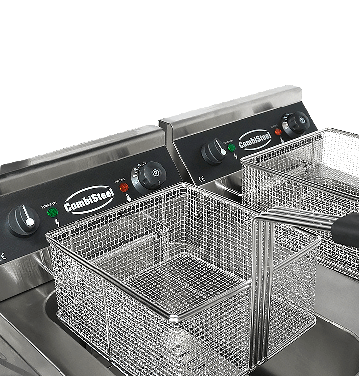 COMBISTEEL Elektrische Fritteuse 2x9l