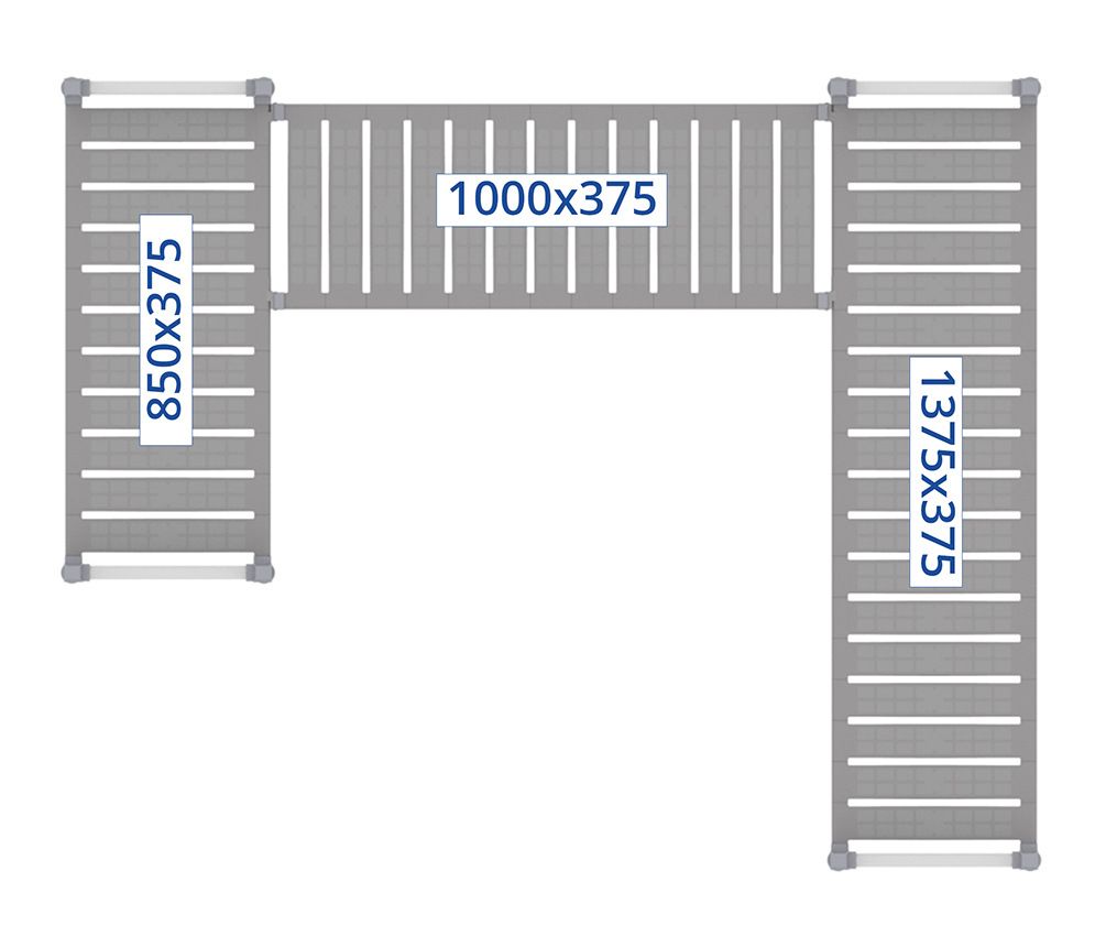 NordCap Sistema de estantes Z 200-170 / 204-174