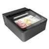 NordCap Vitrine de balc&atilde;o para sorvetes MINI CREAM 3V LED CINZA