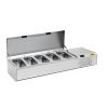 Vitrina refrigerada de mostrador NordCap Pizza con mesa de trabajo refrigerada A 1480-1/1