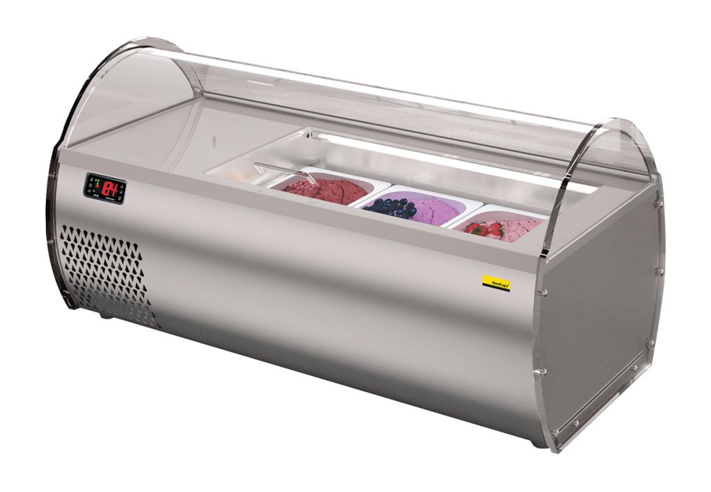 NordCap Theken-Eiscreme-Vitrine MICROGEL 3