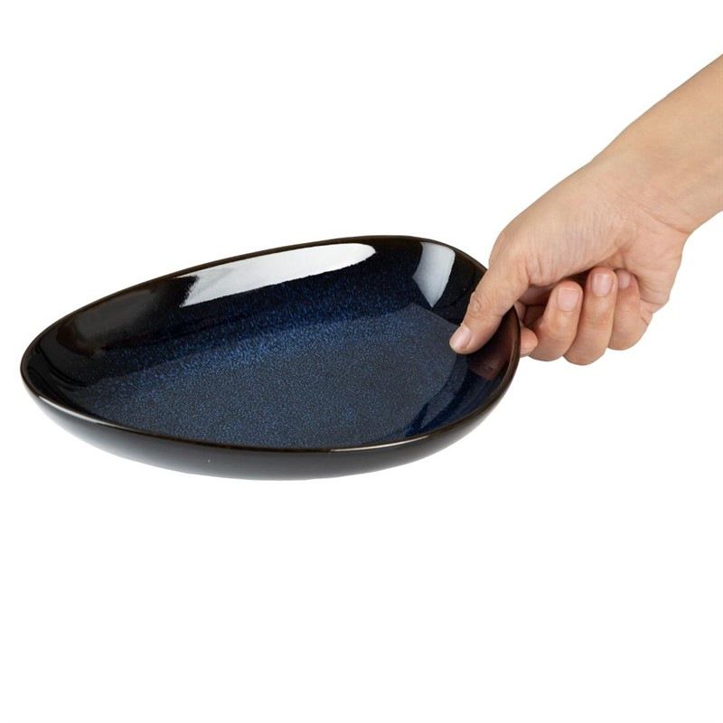 Olympia Luna dreieckige Schalen, Mitternachtsblau, 228 x 175 mm (6 St&uuml;ck)