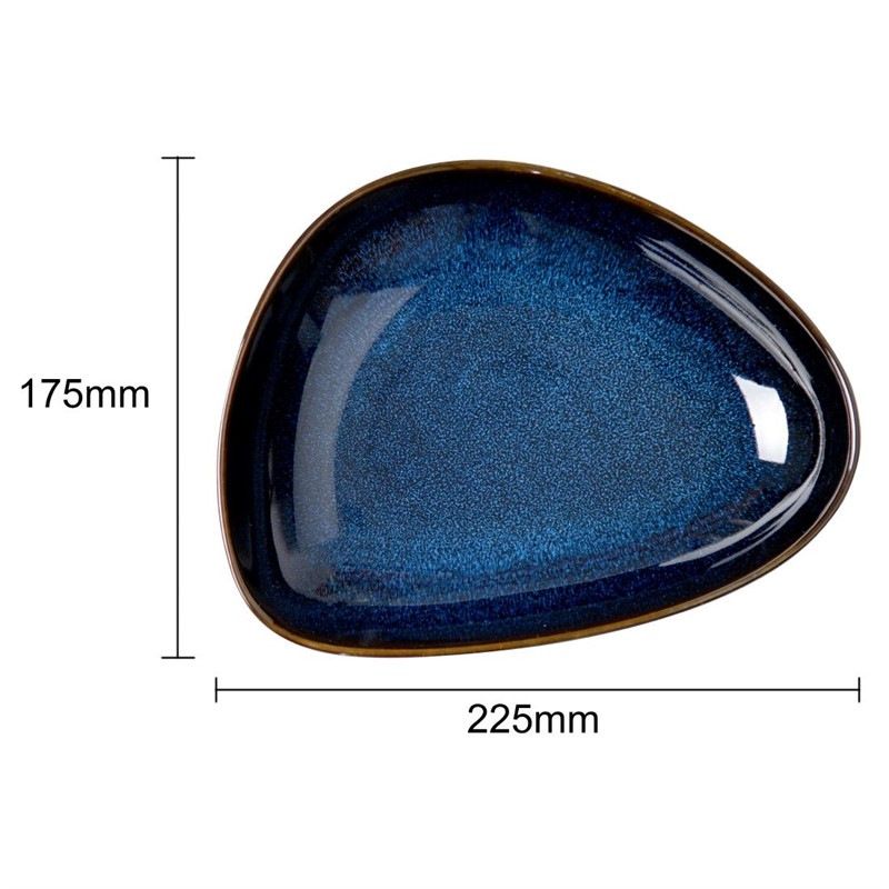 Olympia Luna dreieckige Schalen, Mitternachtsblau, 228 x 175 mm (6 St&uuml;ck)