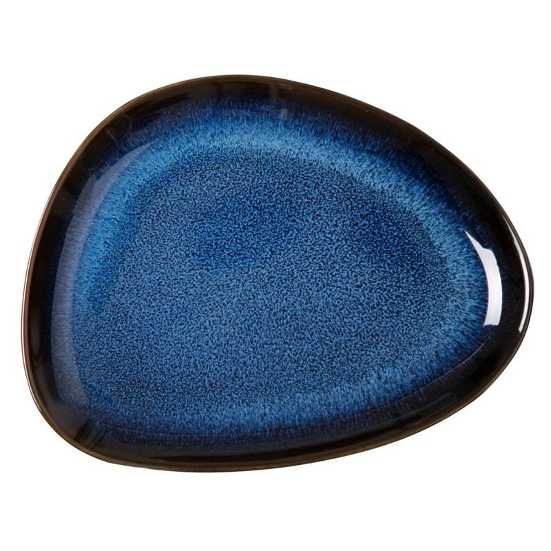 Olympia Talerze tr&oacute;jkątne Luna, kolor granatowy - 207x158mm (6 szt.)
