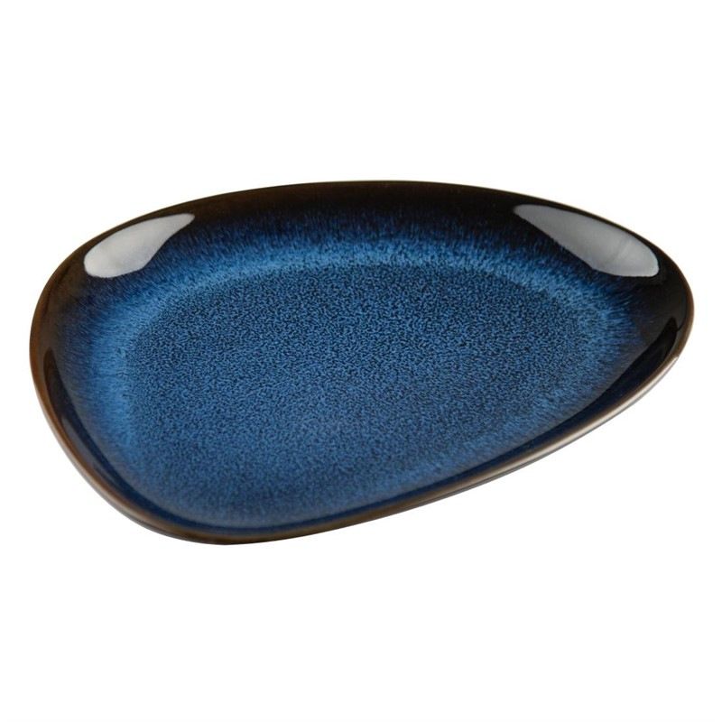 Olympia Talerze tr&oacute;jkątne Luna, kolor granatowy - 207x158mm (6 szt.)