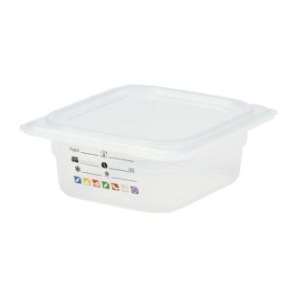 Cambro Contenedor de almacenamiento de alimentos Safetrak IML de polipropileno 1/6 GN