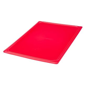 Cambro Tap&oacute;n de sellado Safetrak de polipropileno IML rojo