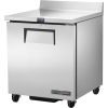 True Mesa de trabalho refrigerada com 2 gavetas e painel traseiro - 184L