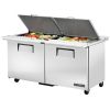 True 2-d&oslash;rs dobbeltsidet salatd&aring;se - 439L (24x 1/6)