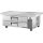 True onder-apparatuur koelkast met 2 lades en verlengd blad - 280L