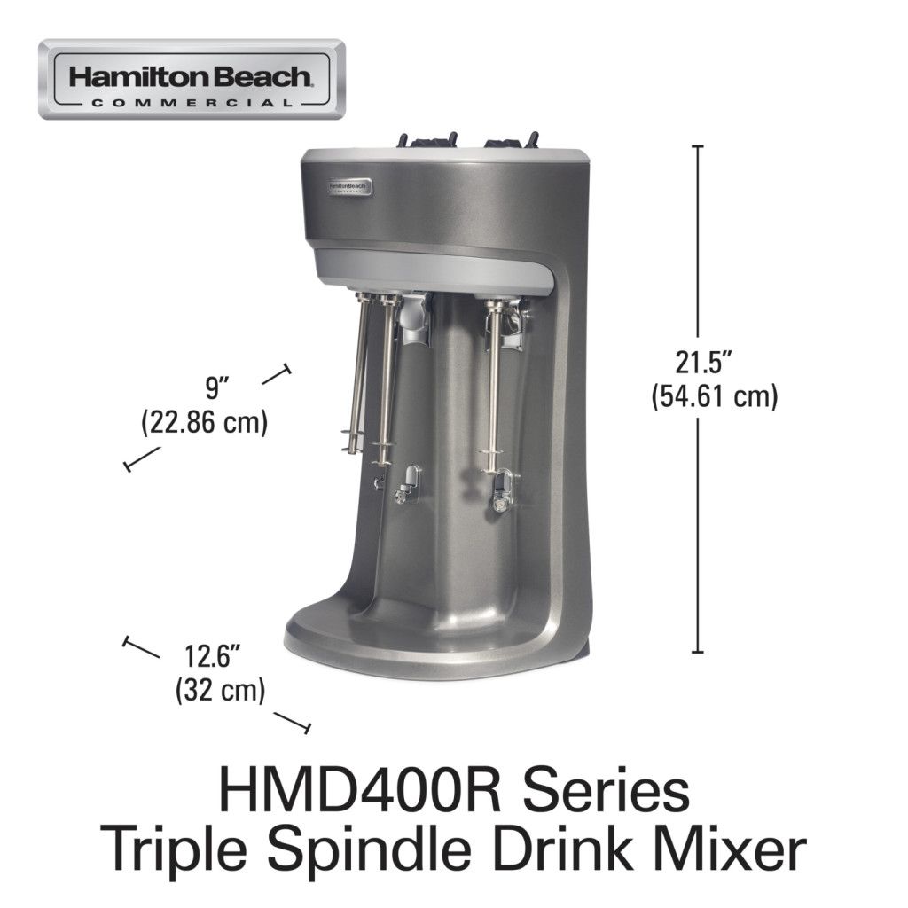 Batedeira Hamilton Beach - Tripla Eixo - HMD400R