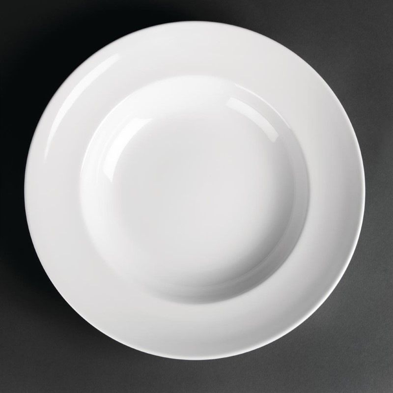 Geen merk Royal Porcelain Classic talerze do makaronu białe - 300mm (12 sztuk)