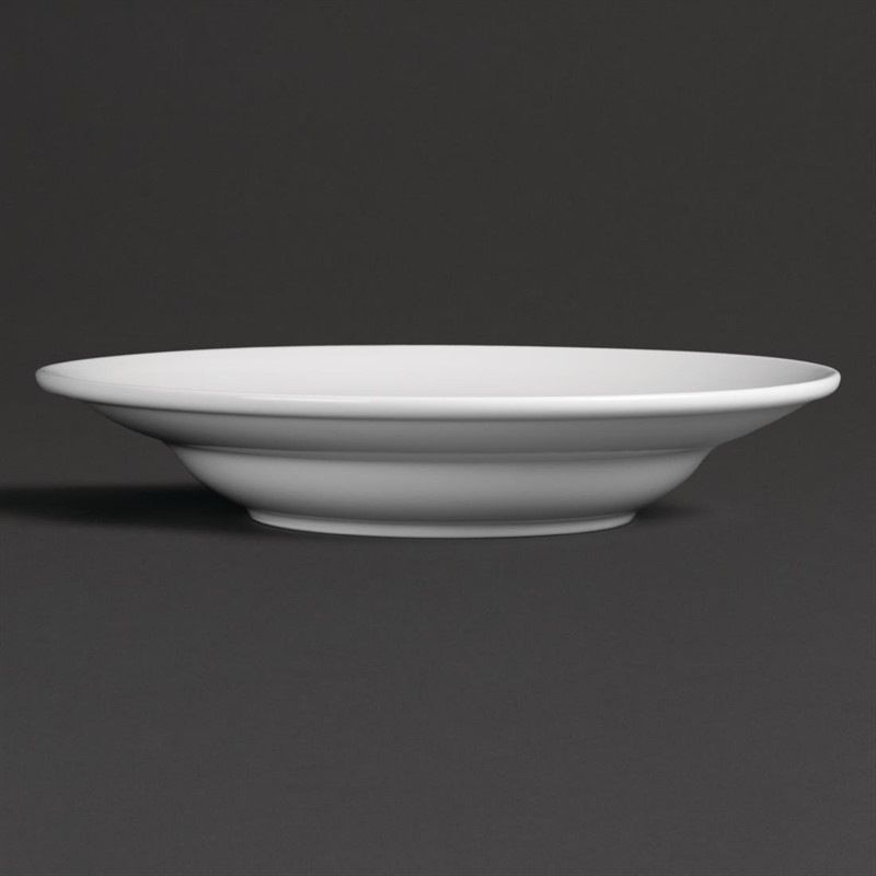 Geen merk Royal Porcelain Classic talerze do makaronu białe - 300mm (12 sztuk)