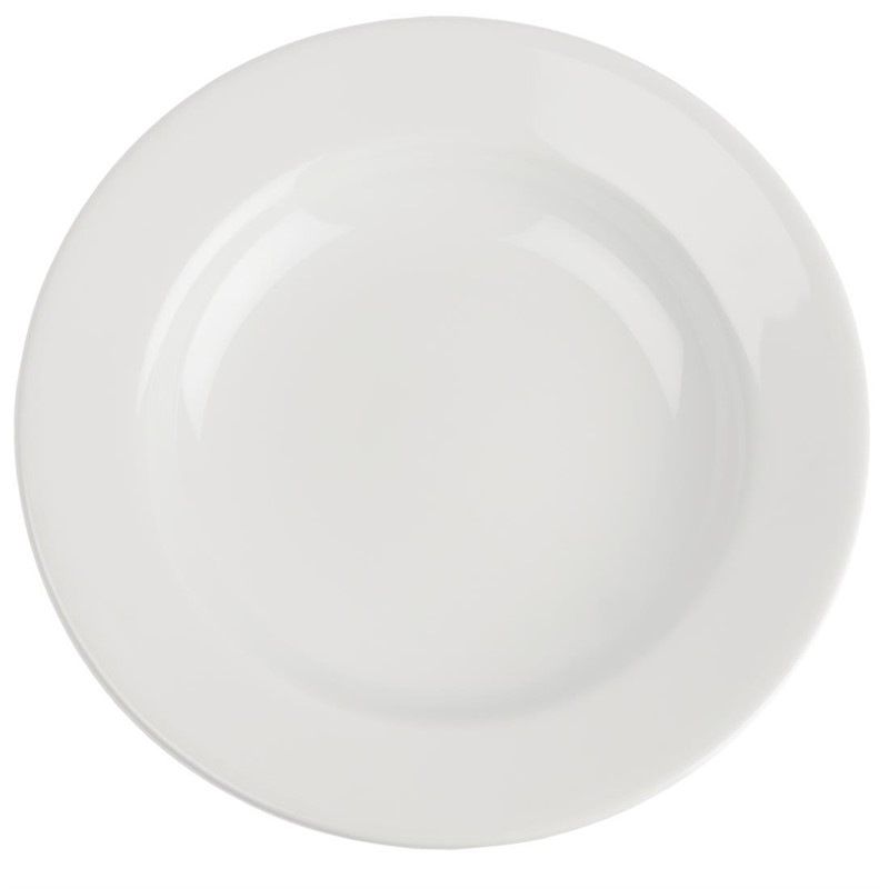 Geen merk Royal Porcelain Classic talerze do makaronu białe - 300mm (12 sztuk)