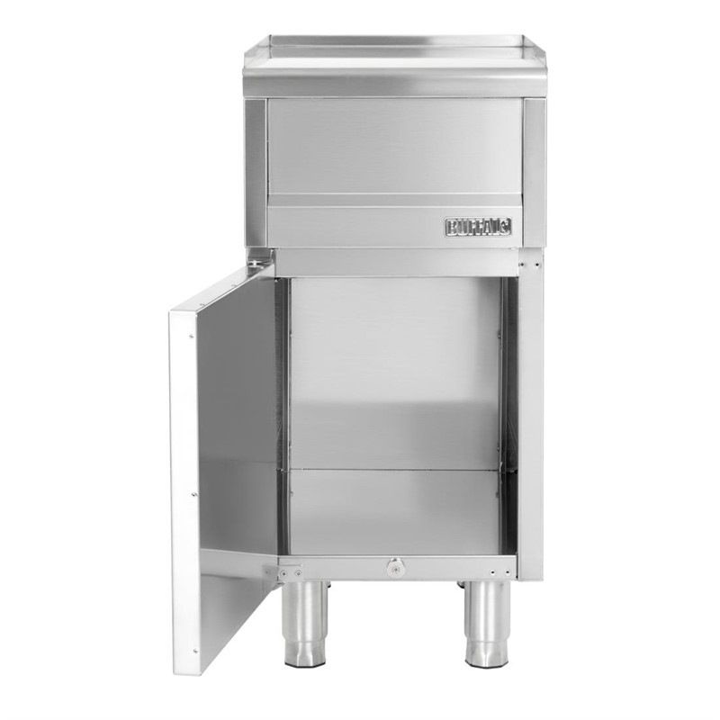 Buffalo 600 Serie Edelstahl Neutrale Vorbereitungswerkbank mit Unterschrank 400 mm