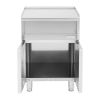 Buffalo 600 Series Stainless Steel Neutral Work Table with Cabinet 600mm