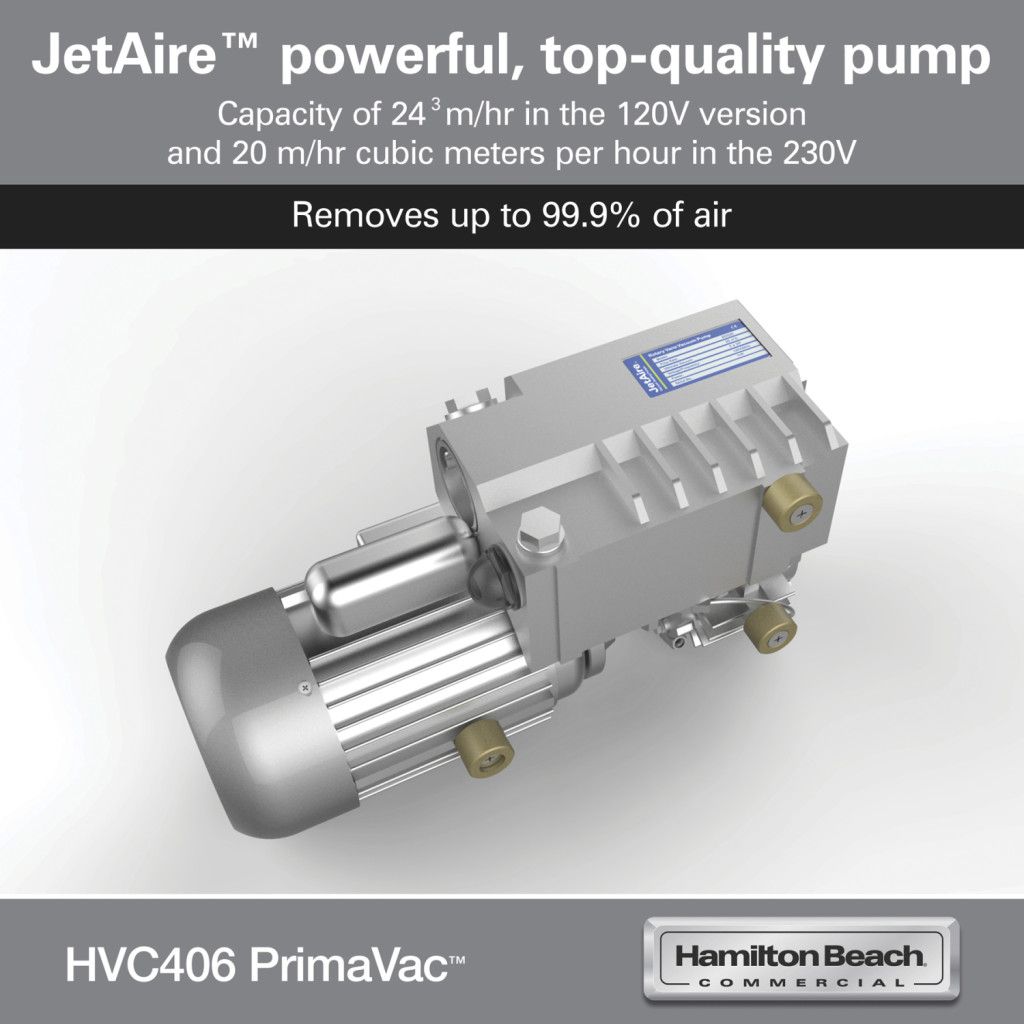 Hamilton Beach PrimaVac Vacuummachine - 406 mm - HVC406