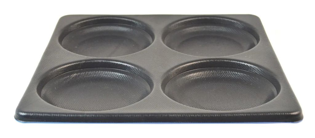 NordCap Teglia da forno con 4 stampi &Oslash; in mm: 95 / SPEED 'N' HEAT