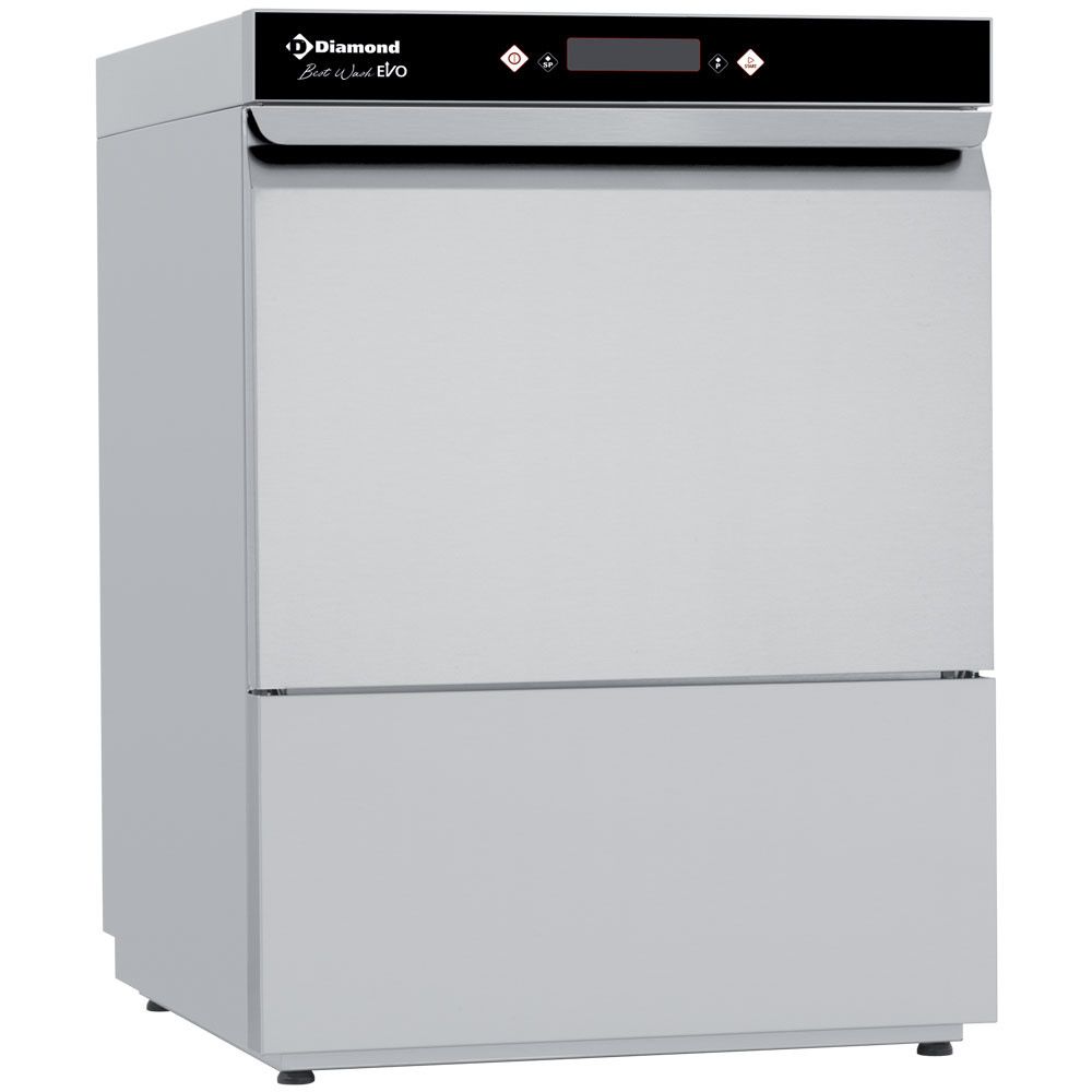 Diamond opvaskemaskine, kurv 500x500 mm "fuld hygiejne", med kontinuerligt skyllemiddel