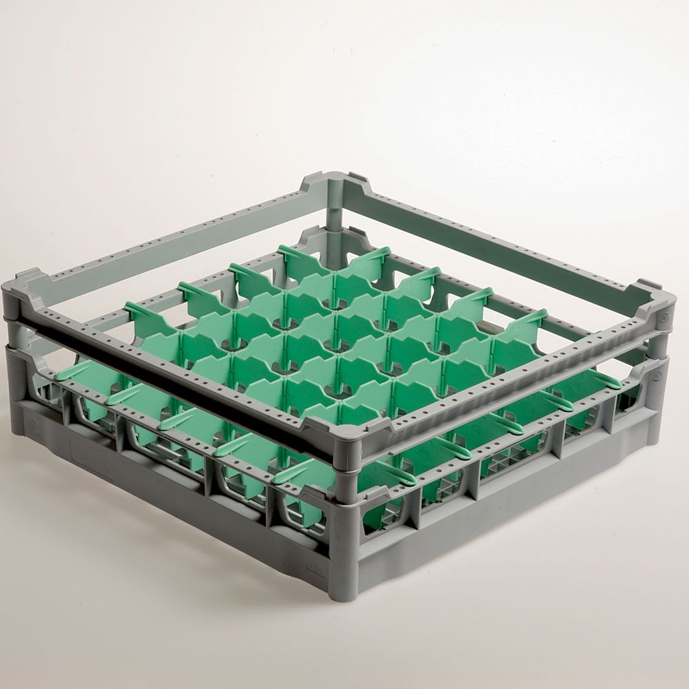 Diamond Cesta para 36 vasos de &Oslash; 73 mm, h130 mm, polipropileno.