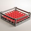 Diamond Cesta para 49 vasos de &Oslash; 63 mm, h130 mm, polipropileno.