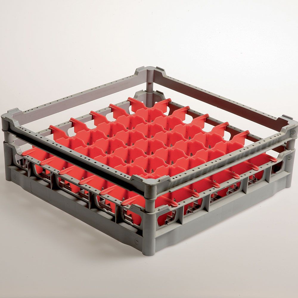 Diamond Cesta para 49 vasos de &Oslash; 63 mm, h130 mm, polipropileno.