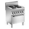 Cucina elettrica Mareno M1-600 con 4 piastre e forno elettrico, 70 cm
