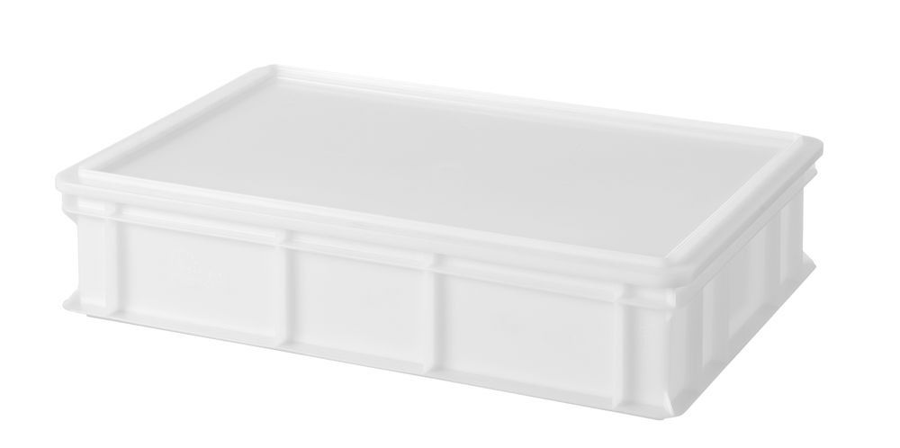 Scatola per impasto pizza AmerBox 600x400, linea Profi, bianca, 600x400x(H)130mm, rettangolare