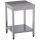 Diamond work table without lower shelf, with raised back edge