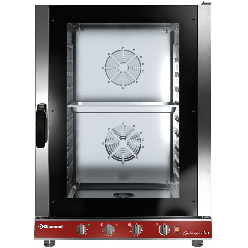 Diamond elektrische stoom/convectieoven, 10x gn 1/1 mechanisch