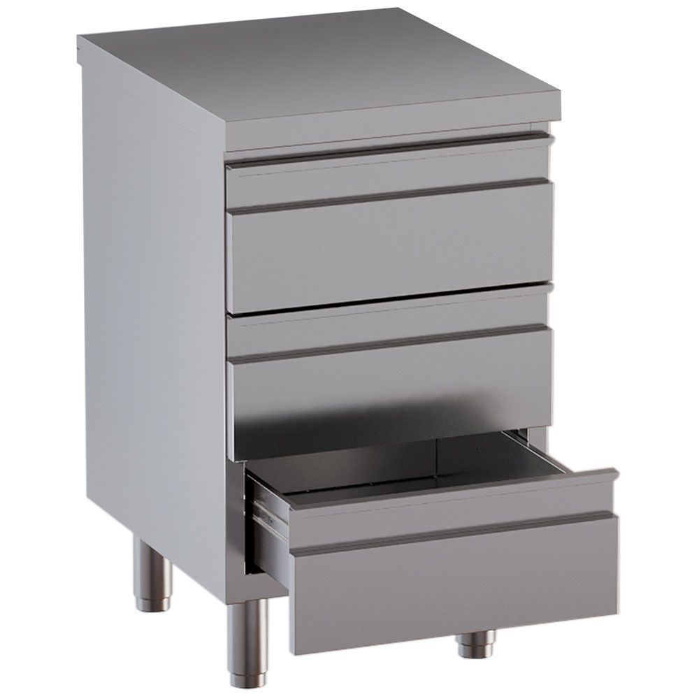 Diamond work table cabinet with 3 drawers