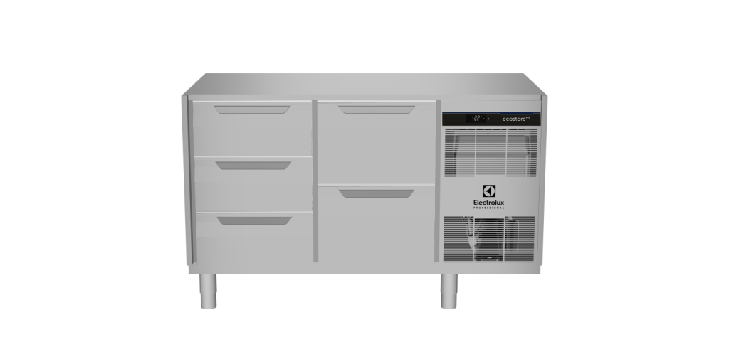 Electrolux 专业冷冻柜工作台 - 290升 - 3个1/3门 2个1/2门