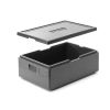 Caja t&eacute;rmica Hendi, l&iacute;nea de cocina, GN 1/1, 53 L, negra, 685 x 485 x (alto) 260 mm