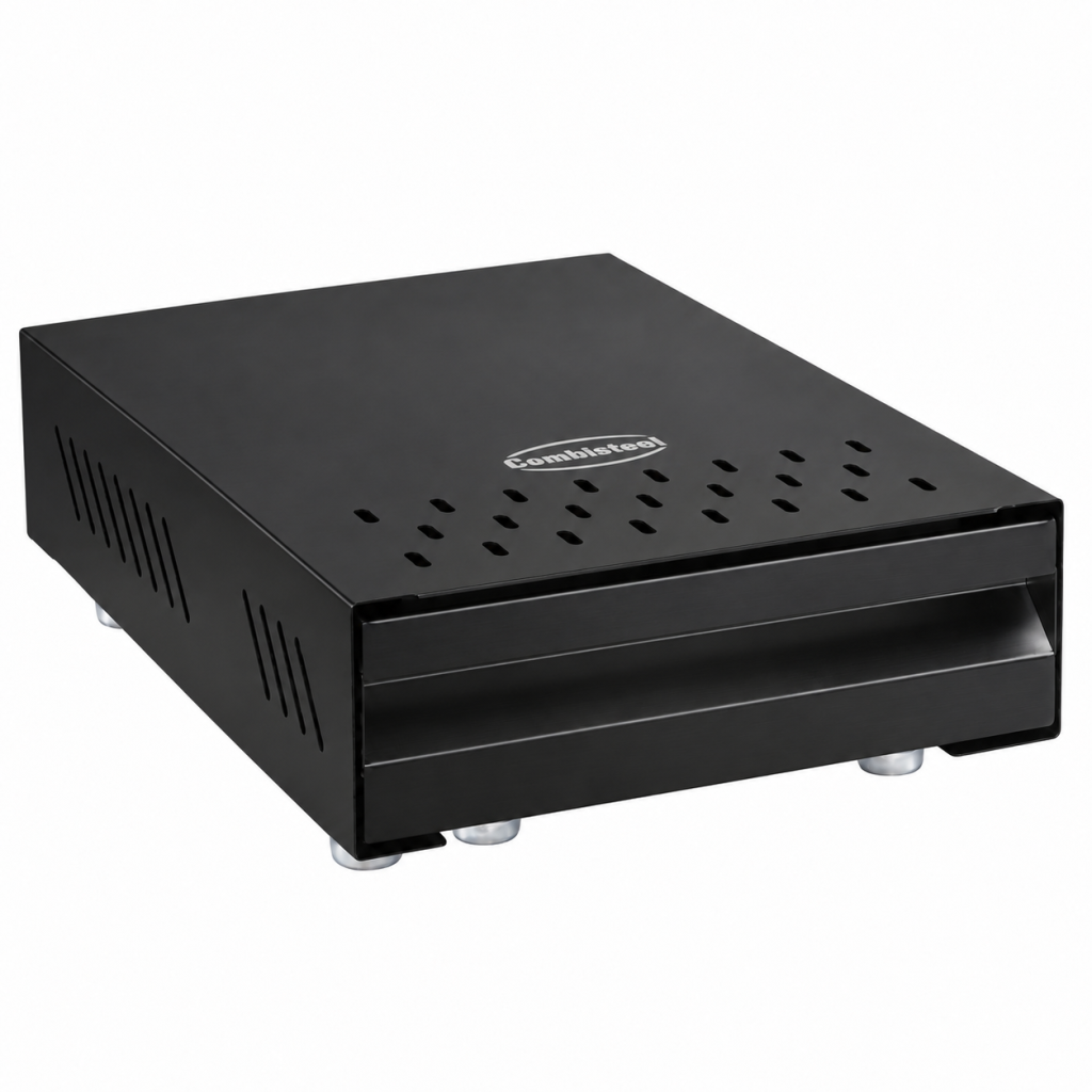 COMBISTEEL Schwarze Kaffeeklopfbox