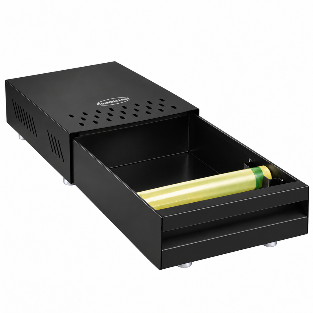 COMBISTEEL Schwarze Kaffeeklopfbox