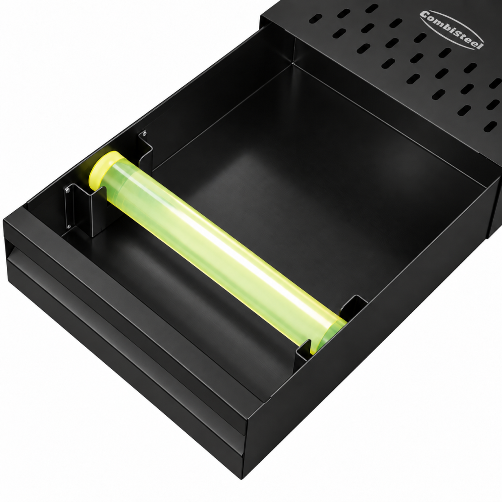 COMBISTEEL Schwarze Kaffeeklopfbox