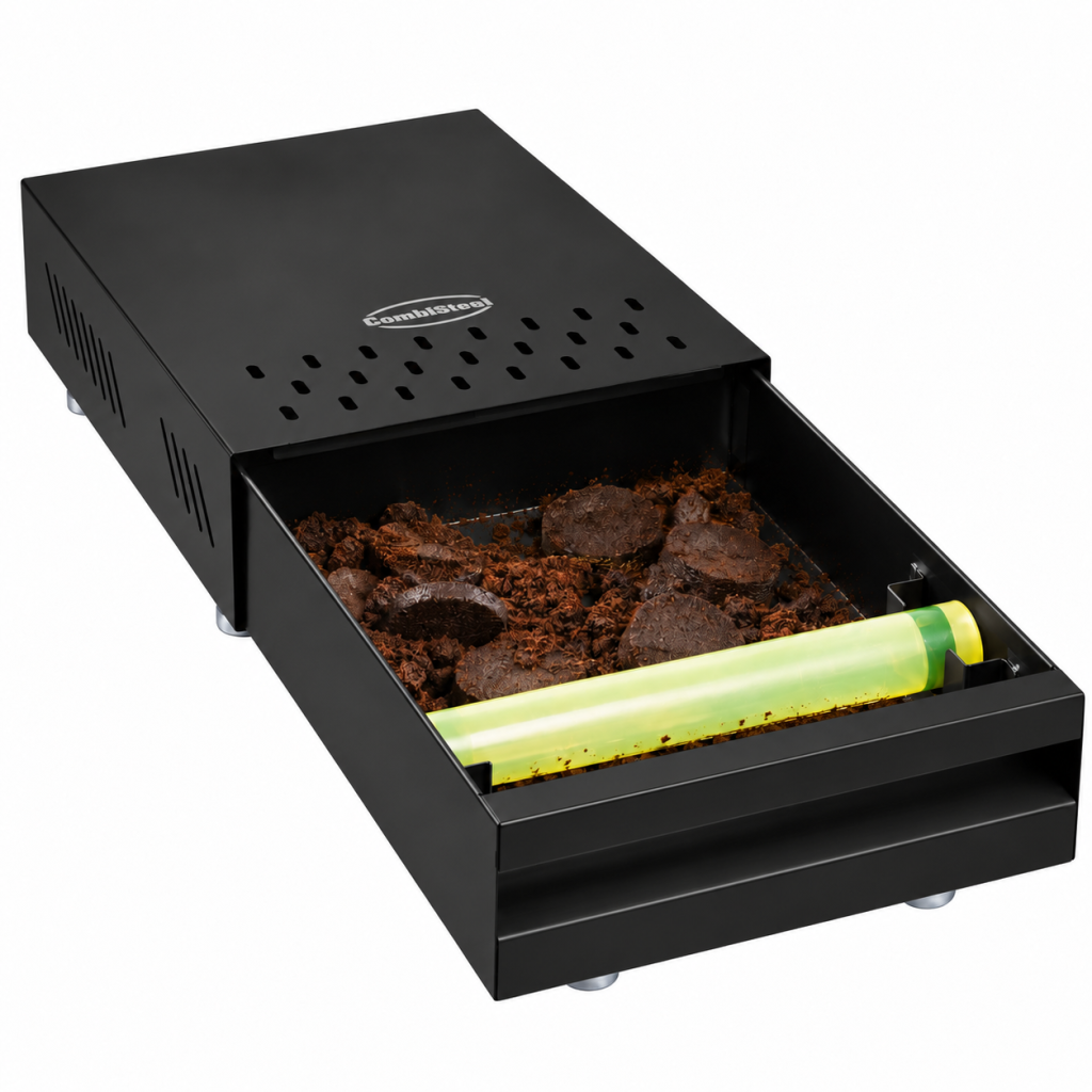 COMBISTEEL Schwarze Kaffeeklopfbox