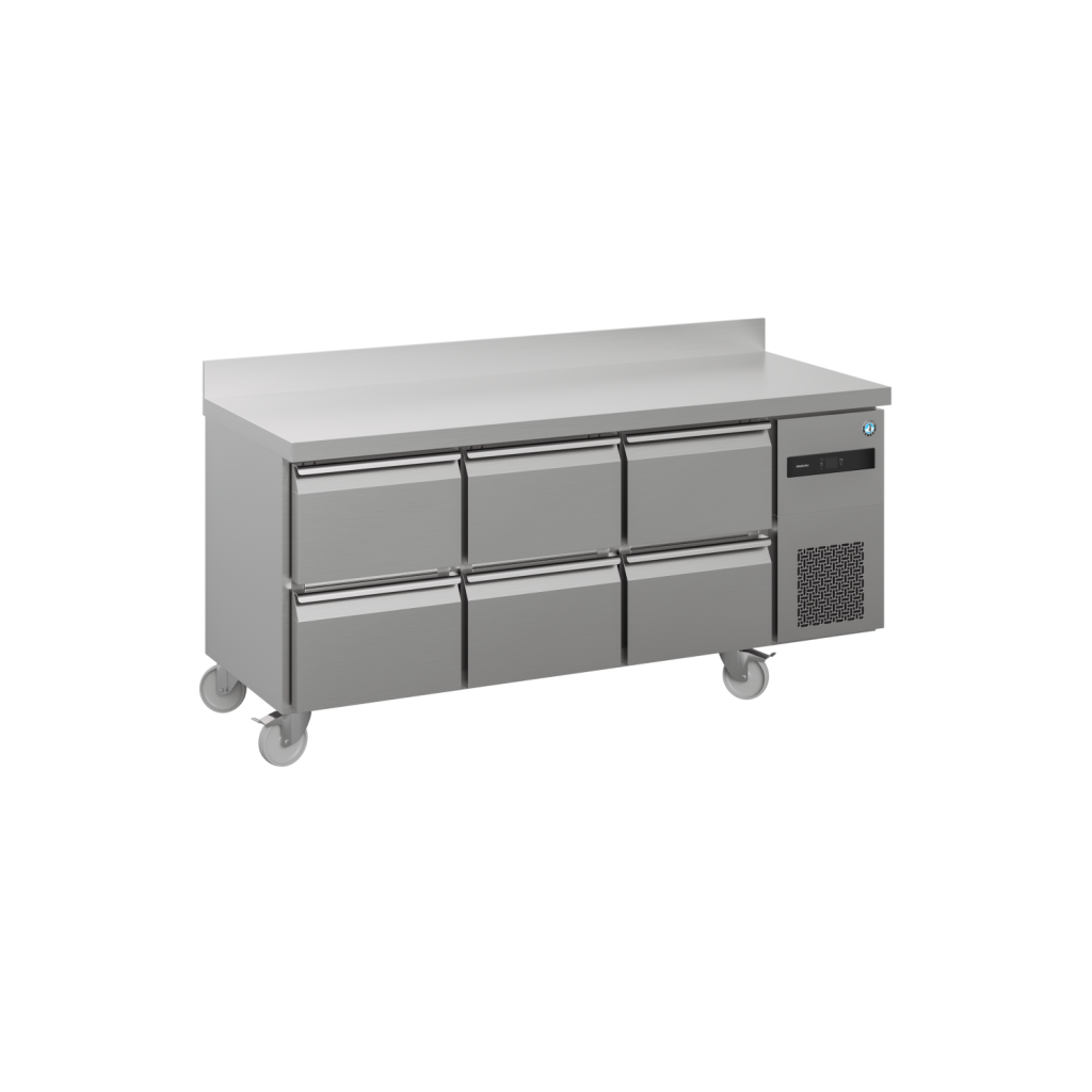 Hoshizaki Advance ACR-180DG-222-CRC-L2 &ndash; K&uuml;hlarbeitsplatte mit 6 Schubladen und Kante