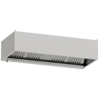 Diamond okap ścienny 4 filtry labiryntowe 400x400 mm