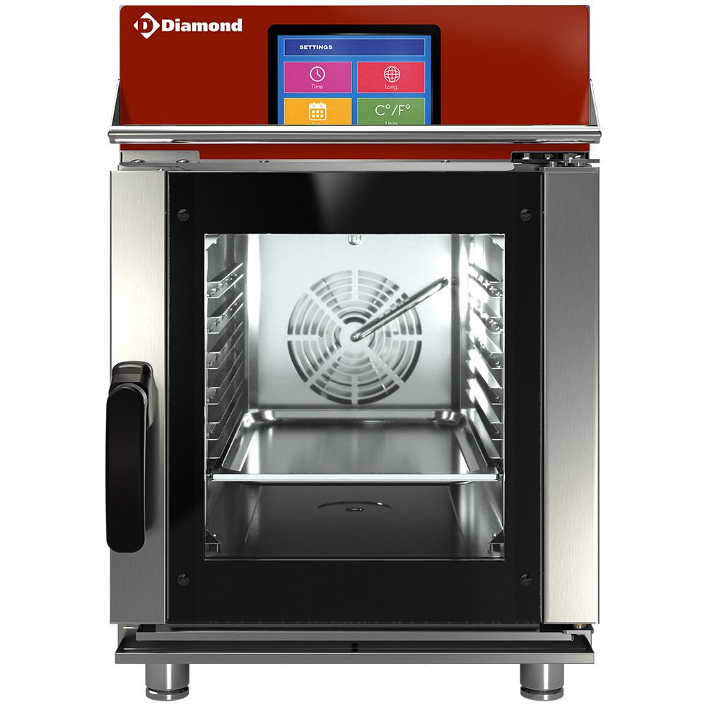 Diamond Horno el&eacute;ctrico de vapor/convecci&oacute;n, 6x GN1/1 pantalla t&aacute;ctil + autolimpieza