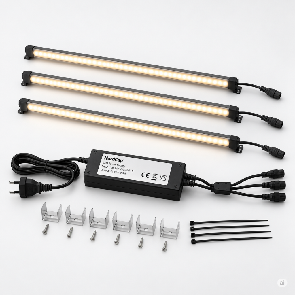 NordCap LED 地板照明，3000K（暖白光），适用于 3 层楼
