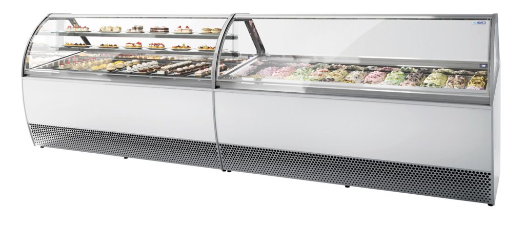 Isa Vitrine &agrave; g&acirc;teaux MILLENNIUM 2.0 GR P&Acirc;TISSERIE 220 H135