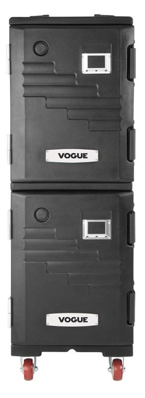 Vogue 绝缘GN箱，双前装式，黑色，1/1 GN