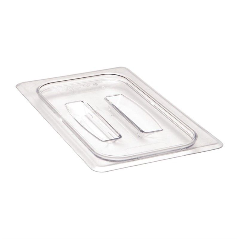 Cambro Camview 不含双酚A的带把手胃造瘘盖 GN 1/4