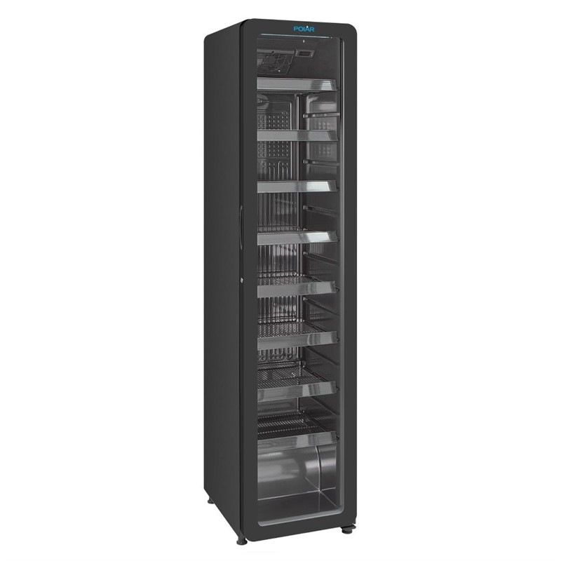 Polar Vitrina refrigerada Serie G, modelo peque&ntilde;o, color negro - PG049 - 208L